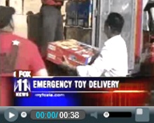 Fox 11 News - Childrens Hospital Los Angeles Toy Drive