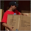 Unloading the toy donation boxes