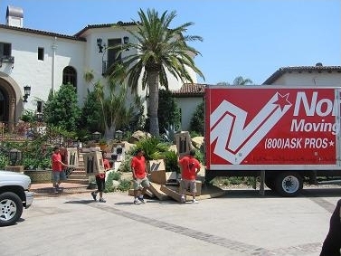 A moving crew at work