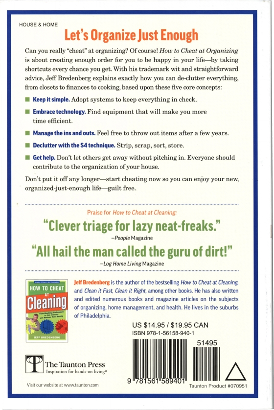 Organizing tips Book cover