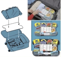 packing a suitcase