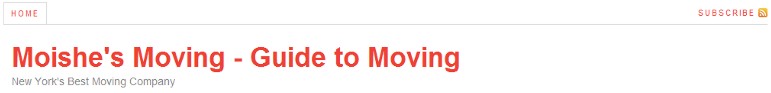 moishe's Moving blog
