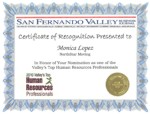 Human Resources Professional Award - The San Fernando Valley Business Journal
