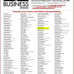 List of the nominees for the San Fernando Valley Business Journal's 2013 Women in Business Awards