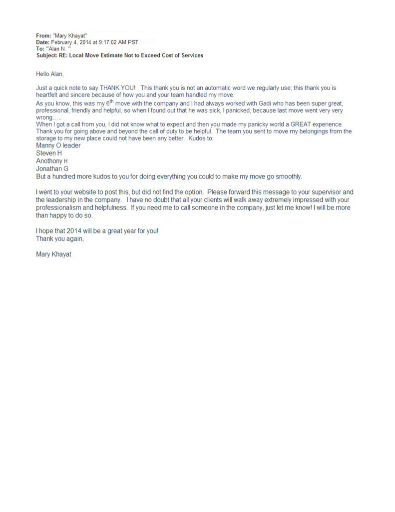 client recommendation letter
