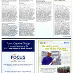 A page from The Los Angeles business Journal best places to work article