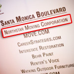 Our Name on the sign at the awards event!