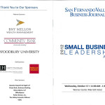 The cover of the program for the awards event.