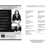 NorthStar Moving Corporation listed as a finalist in the award event program.