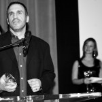 Our owner and co-founder accepting the award.