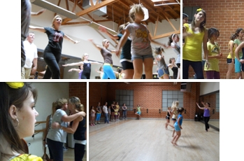 Flash Mob rehearsal